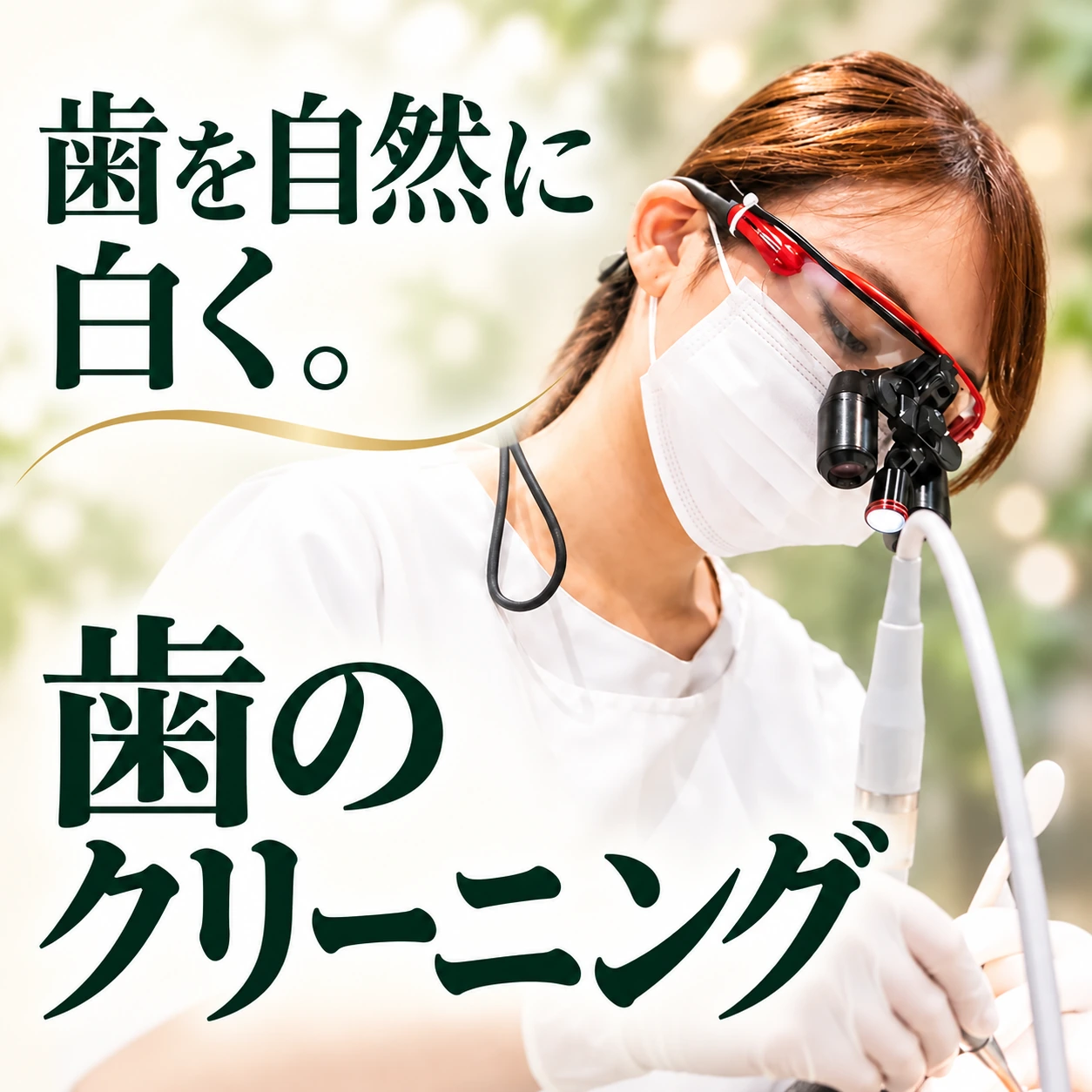 歯を自然に白く。歯のクリーニング