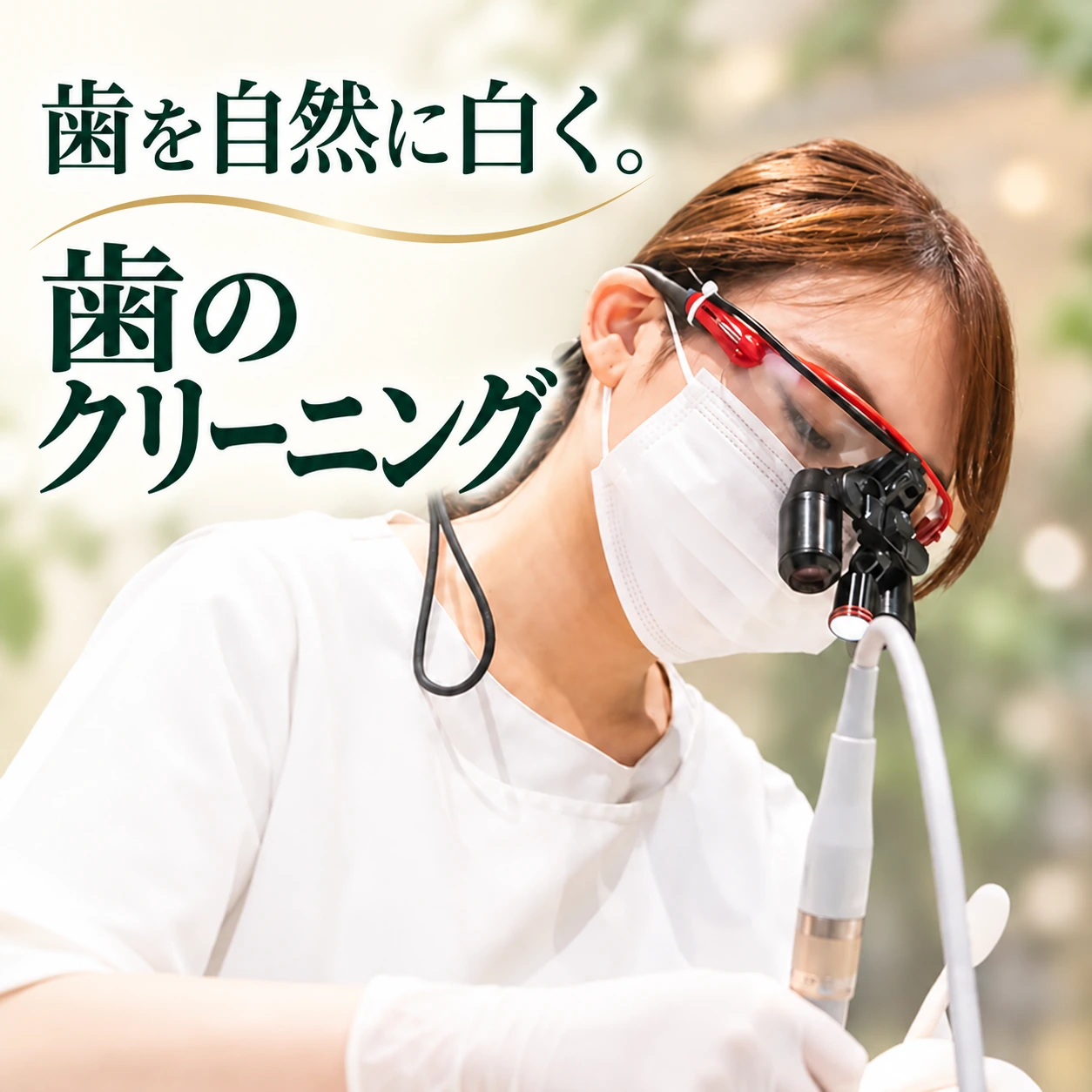 歯を自然に白く。歯のクリーニング