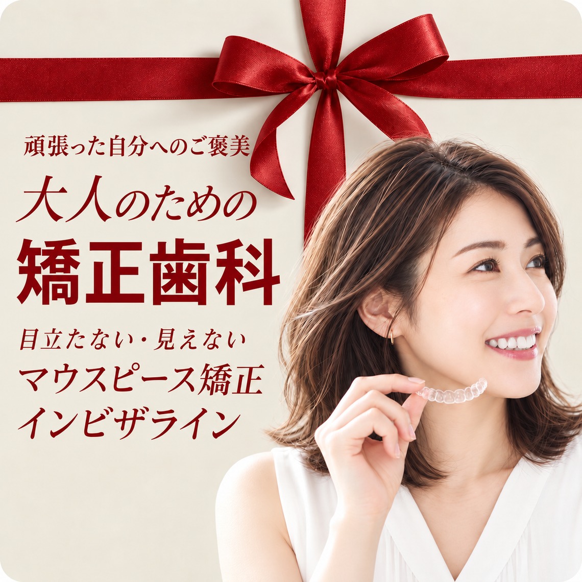 大人のための矯正歯科。ワイヤー矯正×インビザライン矯正