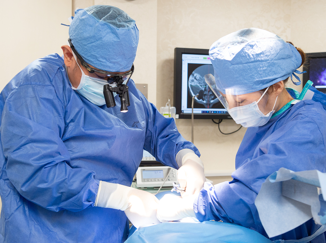 全身麻酔の様子